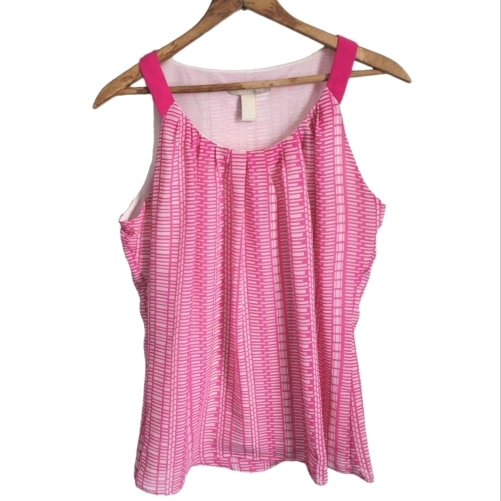 Banana Republic sleeveless geometric design blouse, small